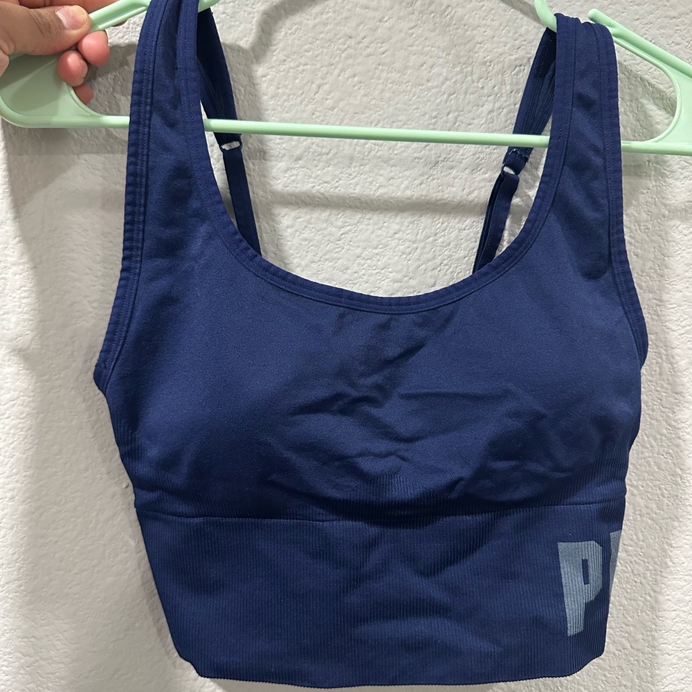 PINK Victoria's Secret Blue Sports Bra Intimates